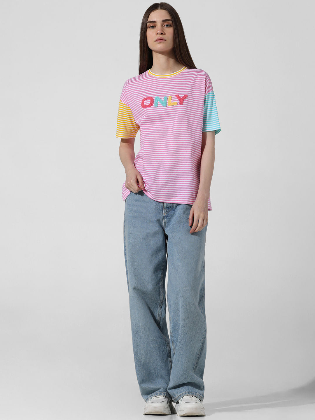 Pink Striped T-Shirt