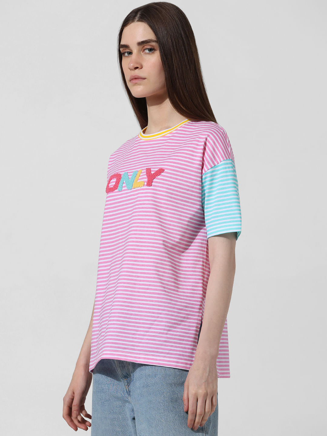 Pink Striped T-Shirt