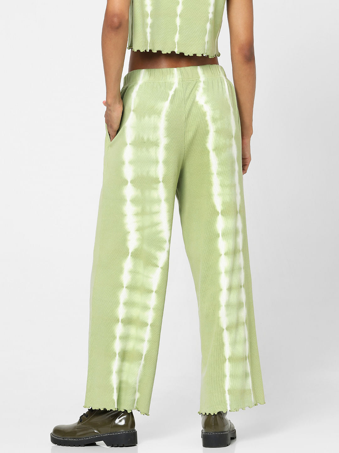 Green Tie-Dye Co-Ord Pants