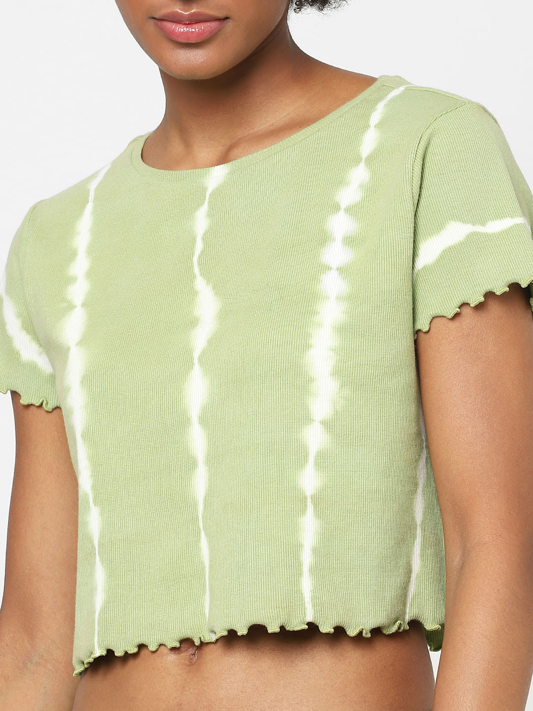 Green Tie-Dye Co-Ord Top