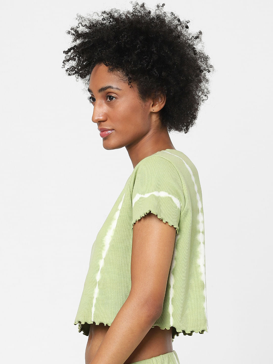 Green Tie-Dye Co-Ord Top