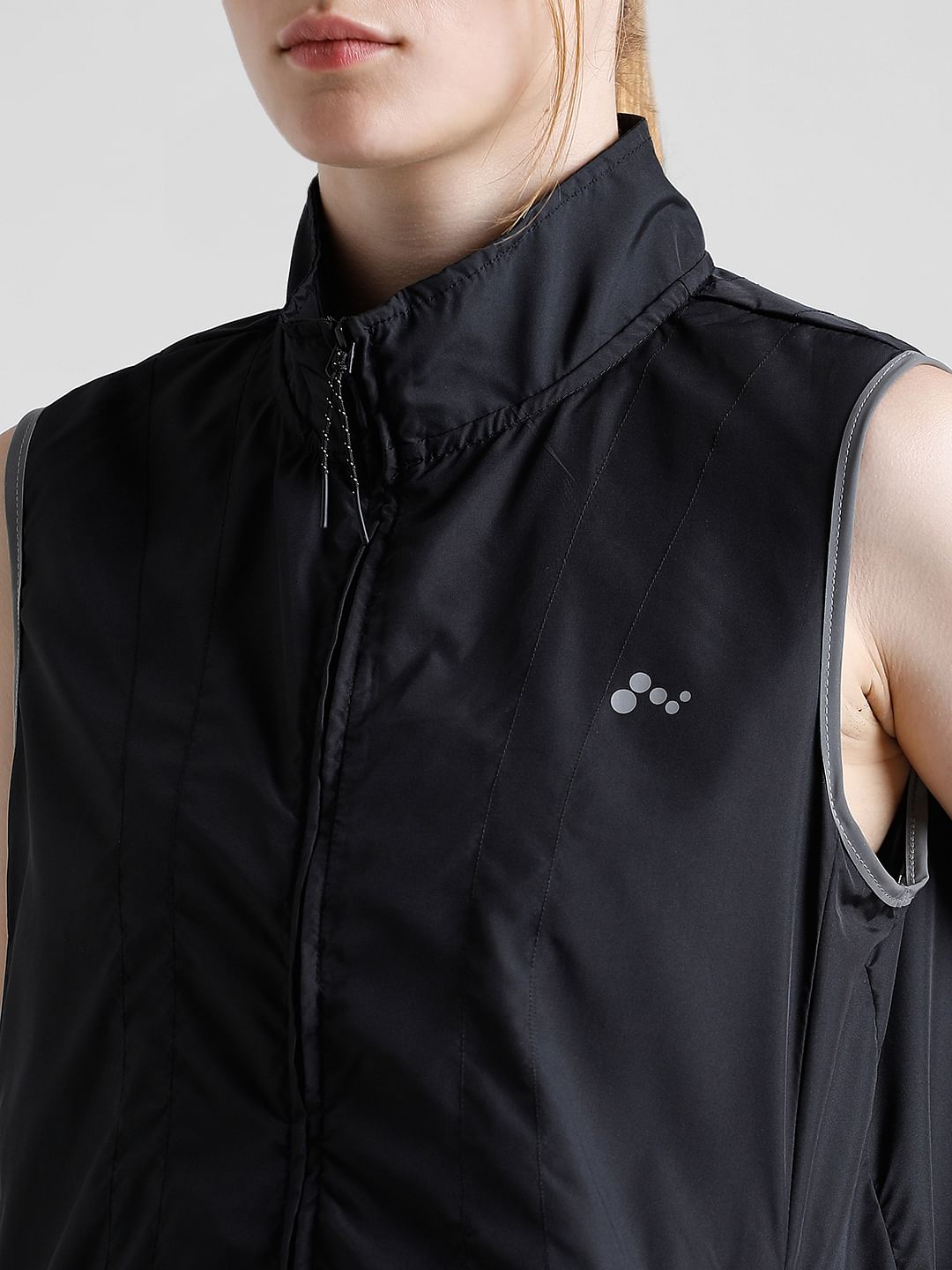 Play Black High Neck Training Jacket