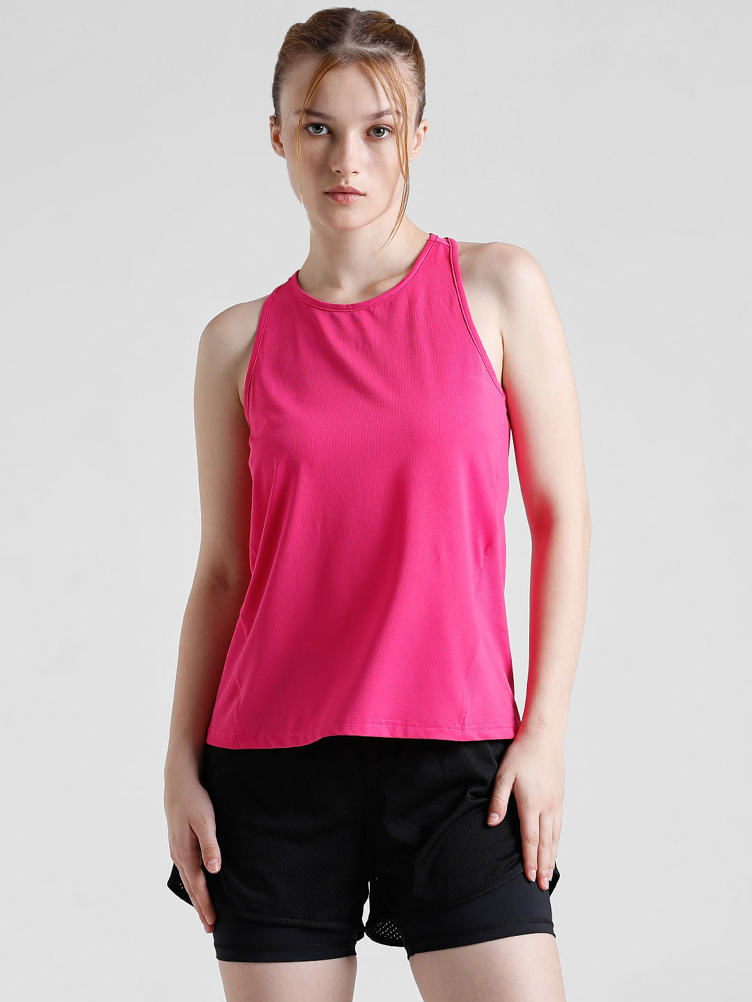 Play Pink Sleeveless Training Top