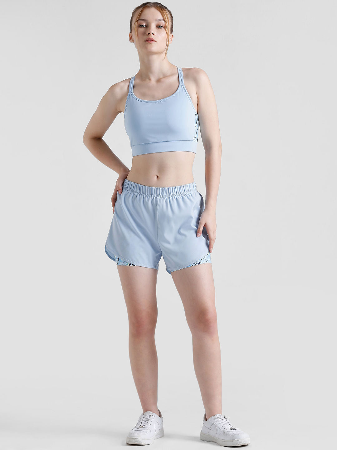 Play Blue Printed Sports Bra