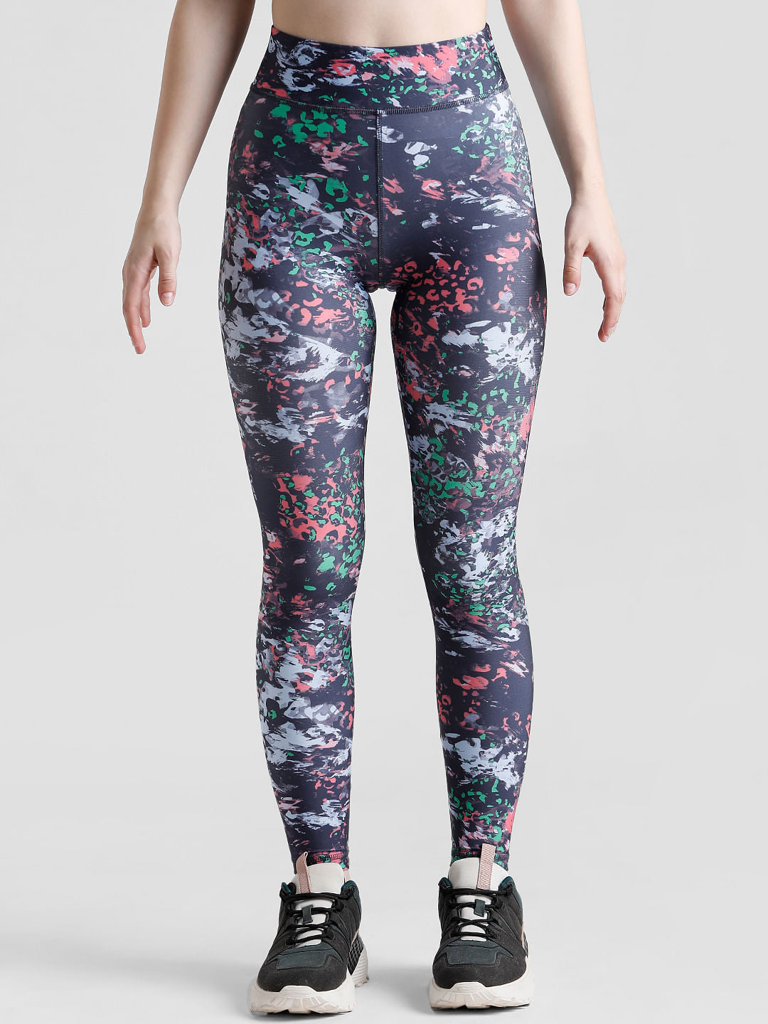 Play Blue High Rise Printed Training Tights
