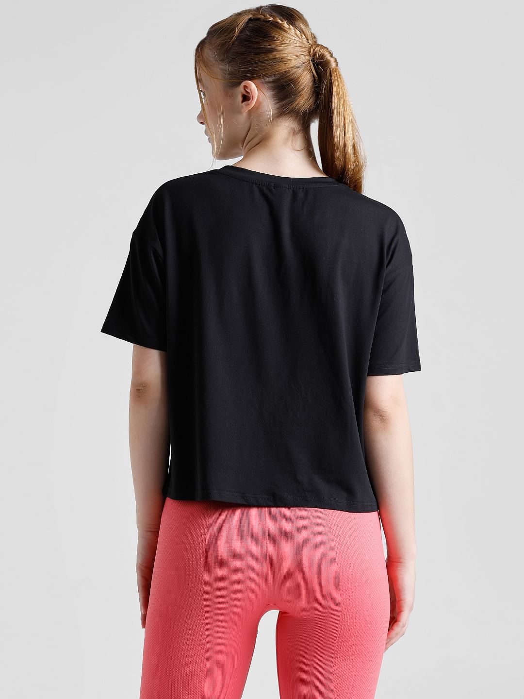 Play Black Boxy Fit Training T-Shirt