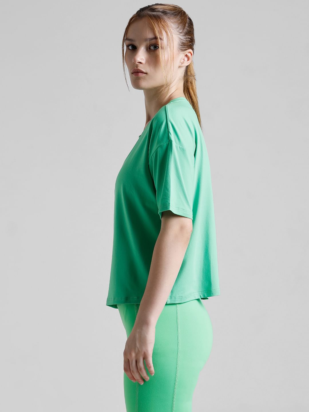 Play Green Boxy Fit Training T-Shirt