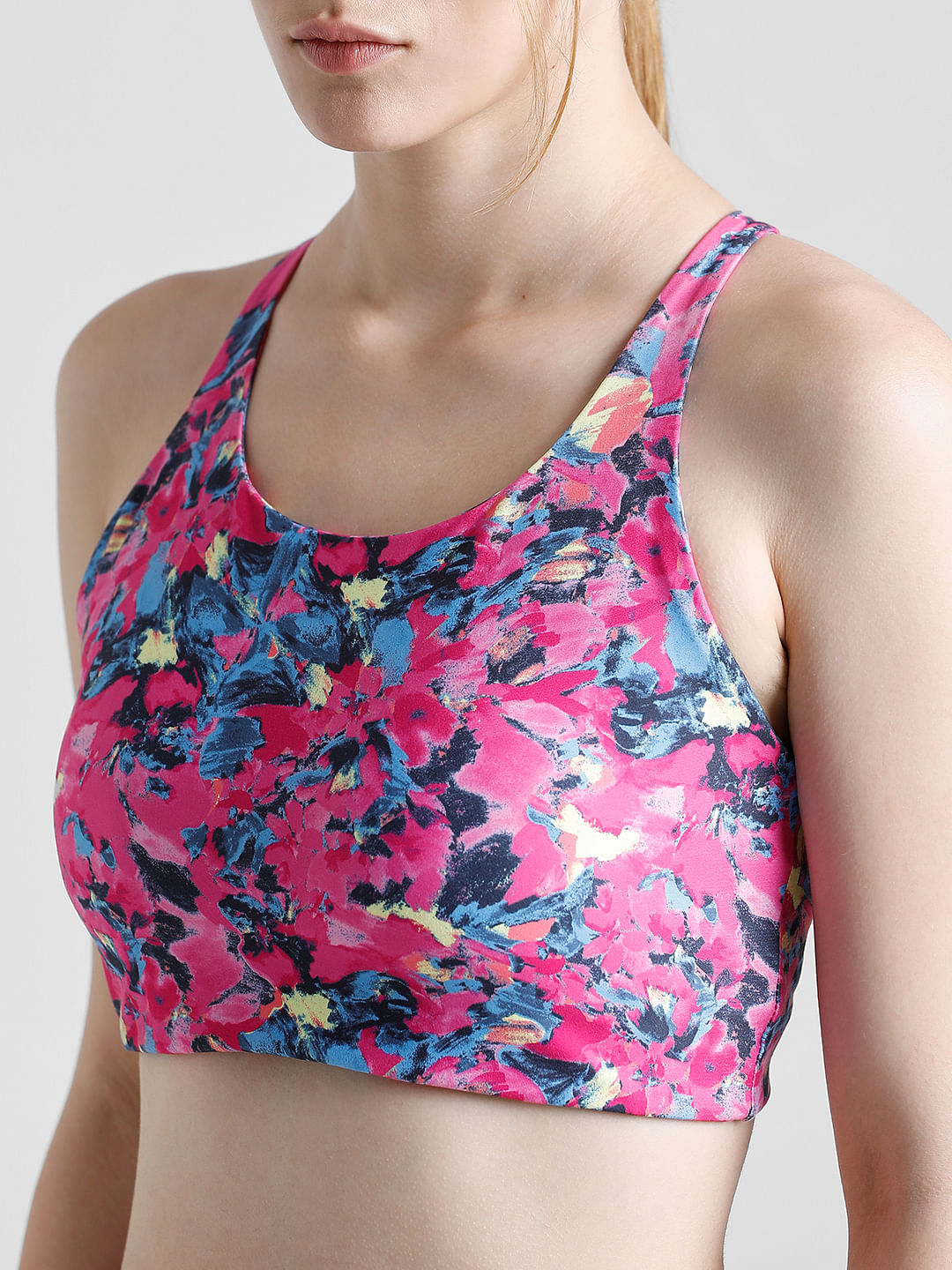 Play Pink Printed Sports Bra
