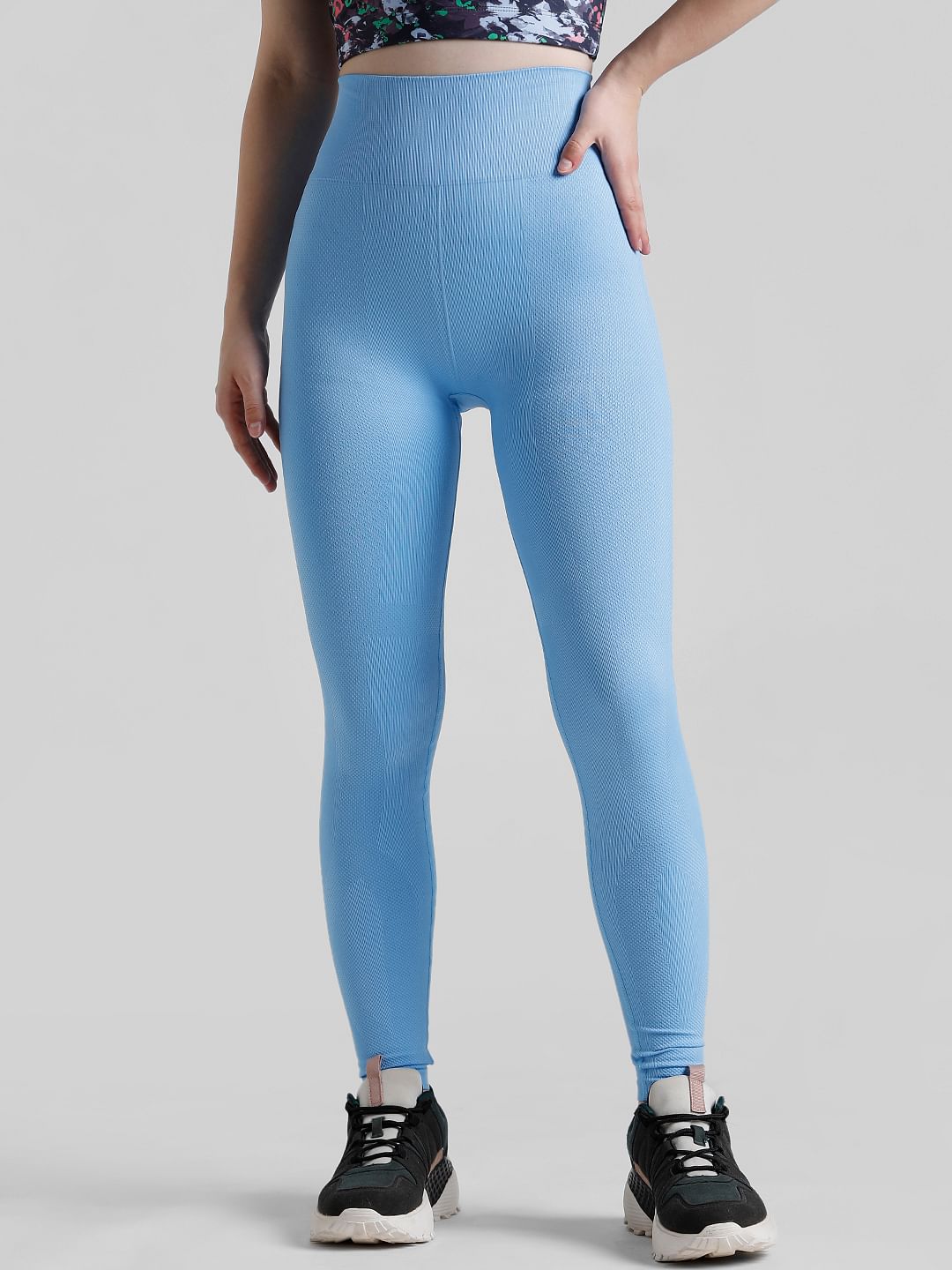 Play Blue High Rise Seamless Training Tights