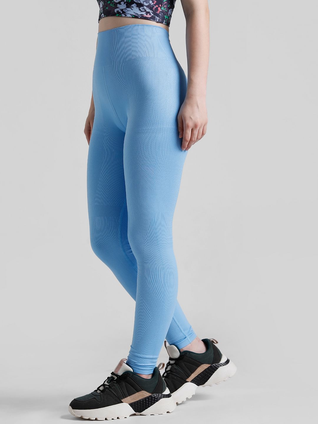 Play Blue High Rise Seamless Training Tights