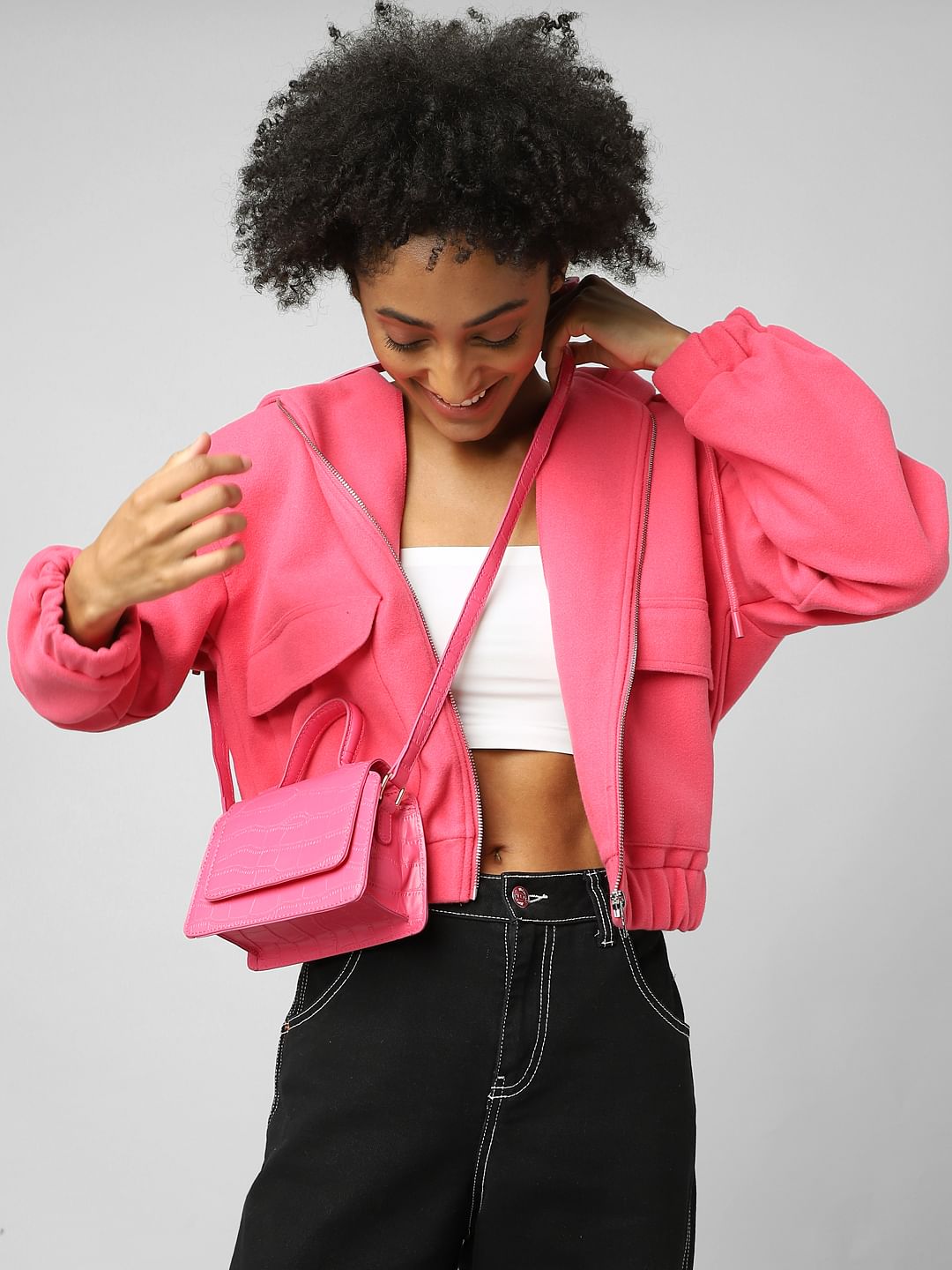 Pink Hooded Jacket