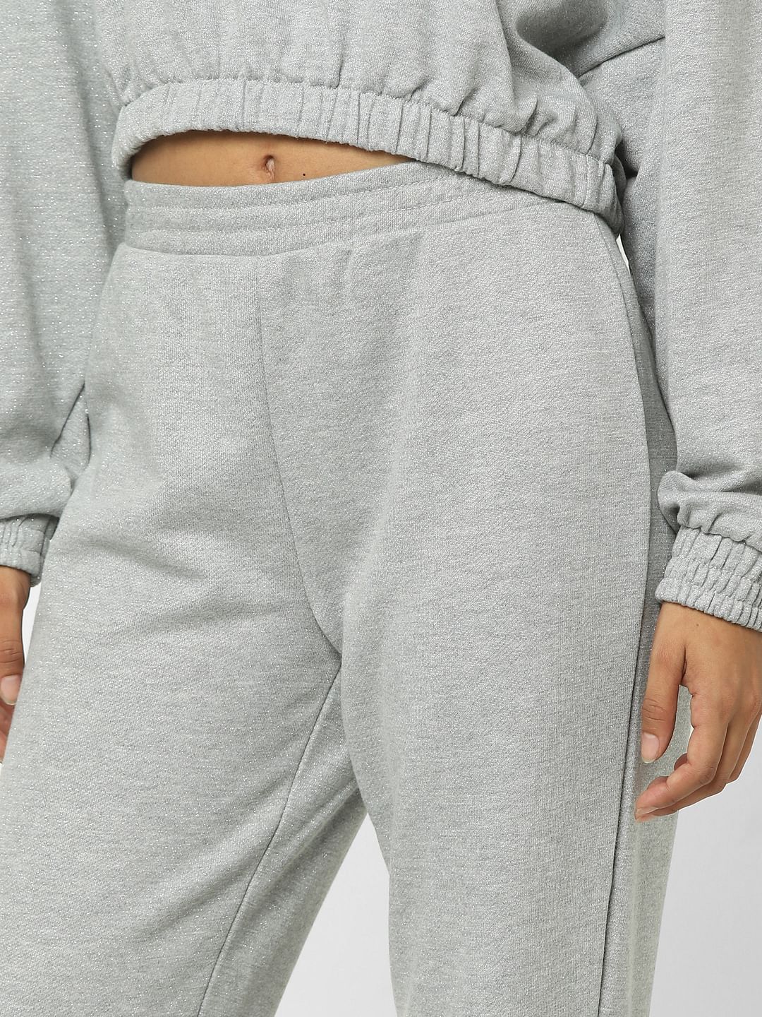 Grey High Rise Co-Ord Joggers