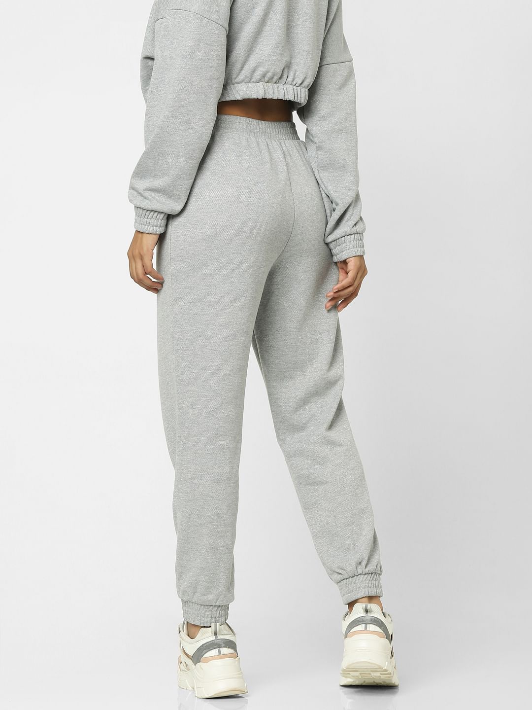 Grey High Rise Co-Ord Joggers