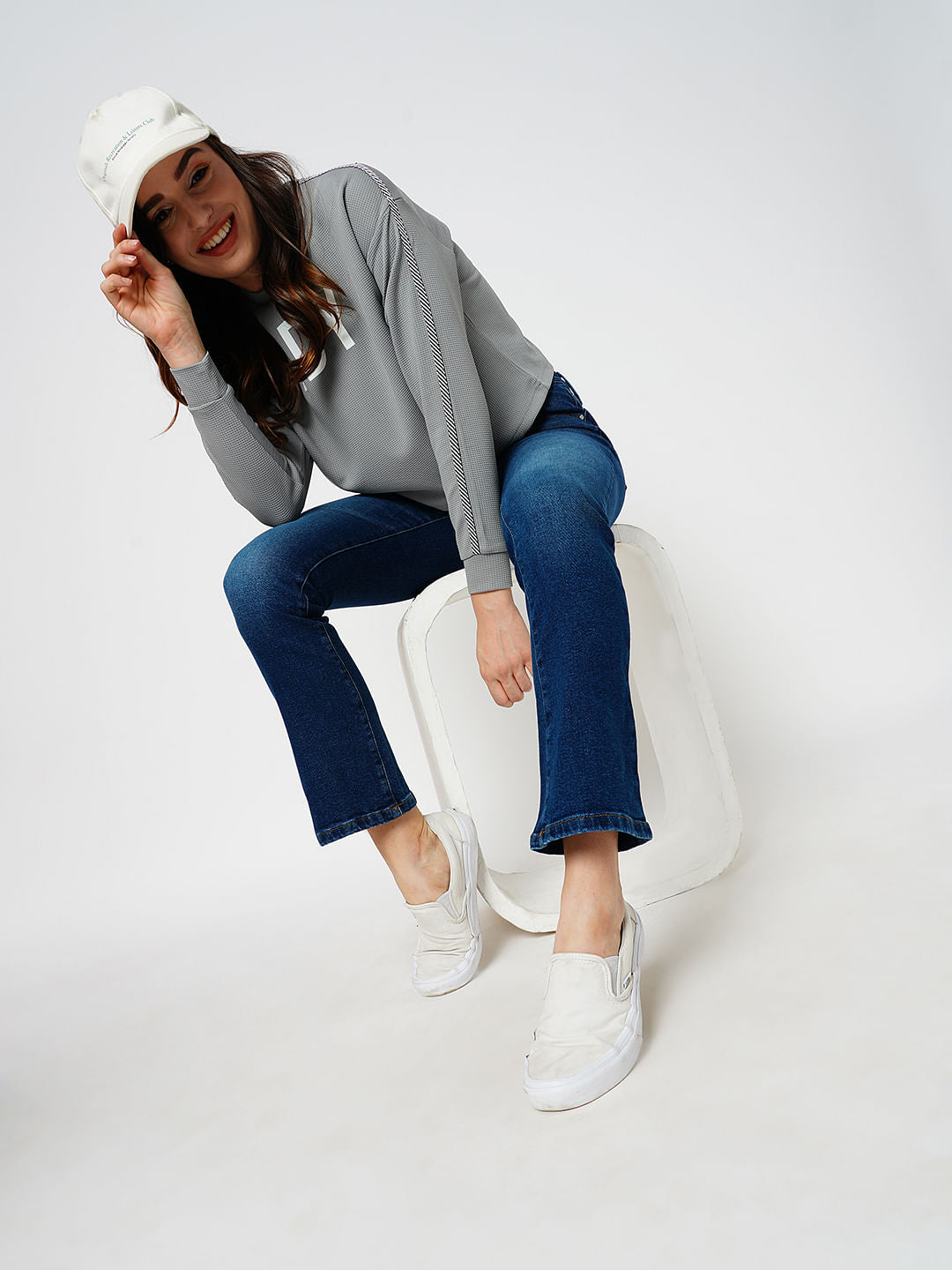 Jdy By Only Blue High Rise Flared Jeans