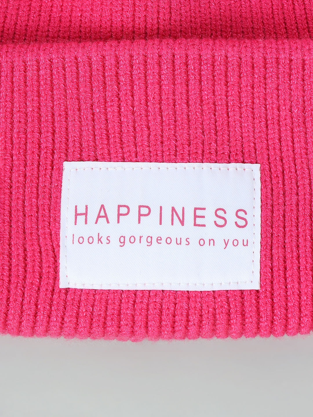 Pink Knitted Beanie