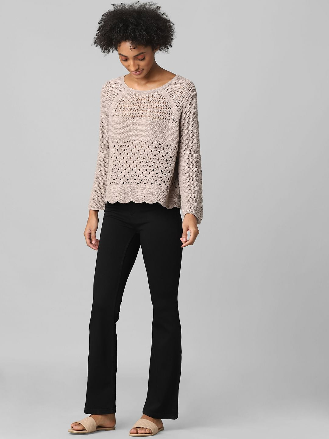 Brown Cut-Out Pullover