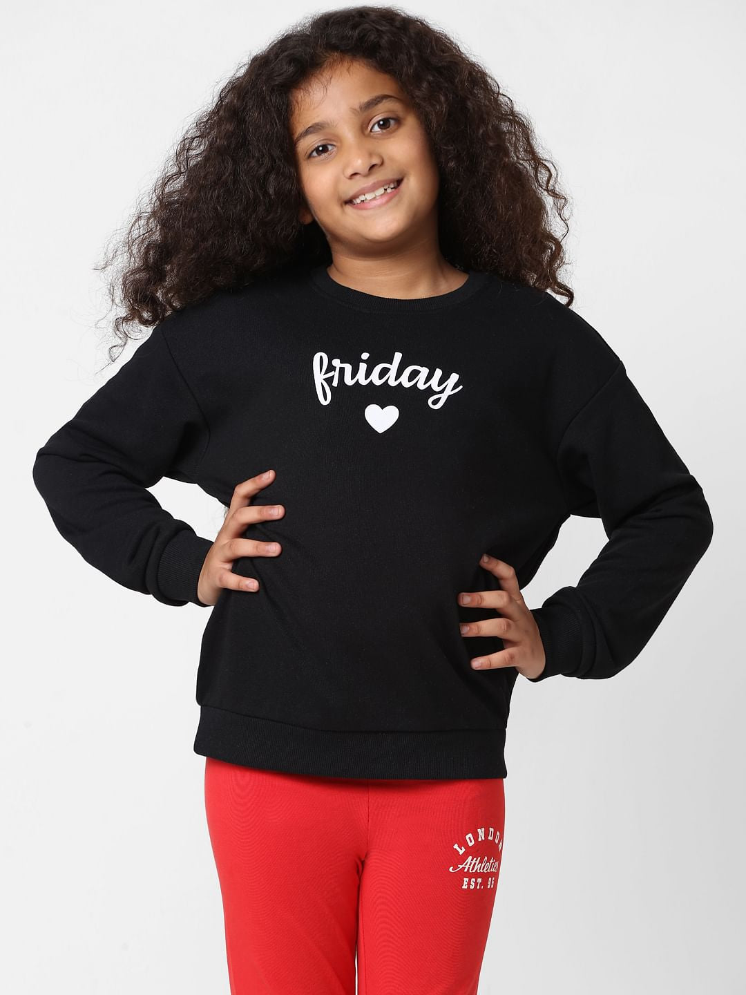 Girls Black Sweatshirt