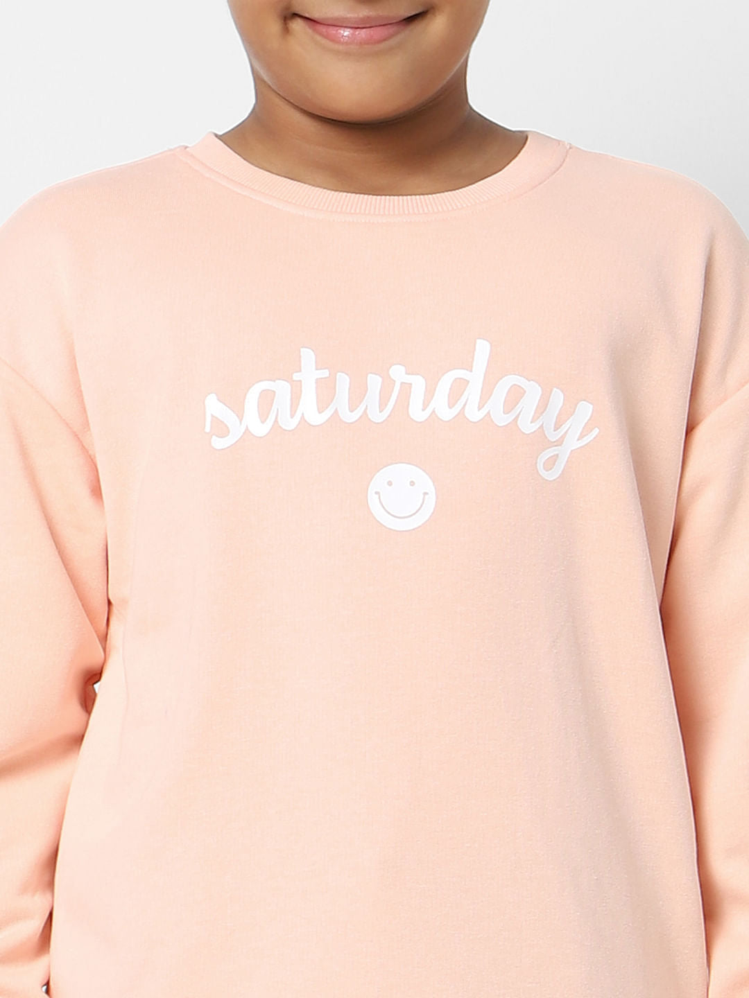 Girls Peach Sweatshirt