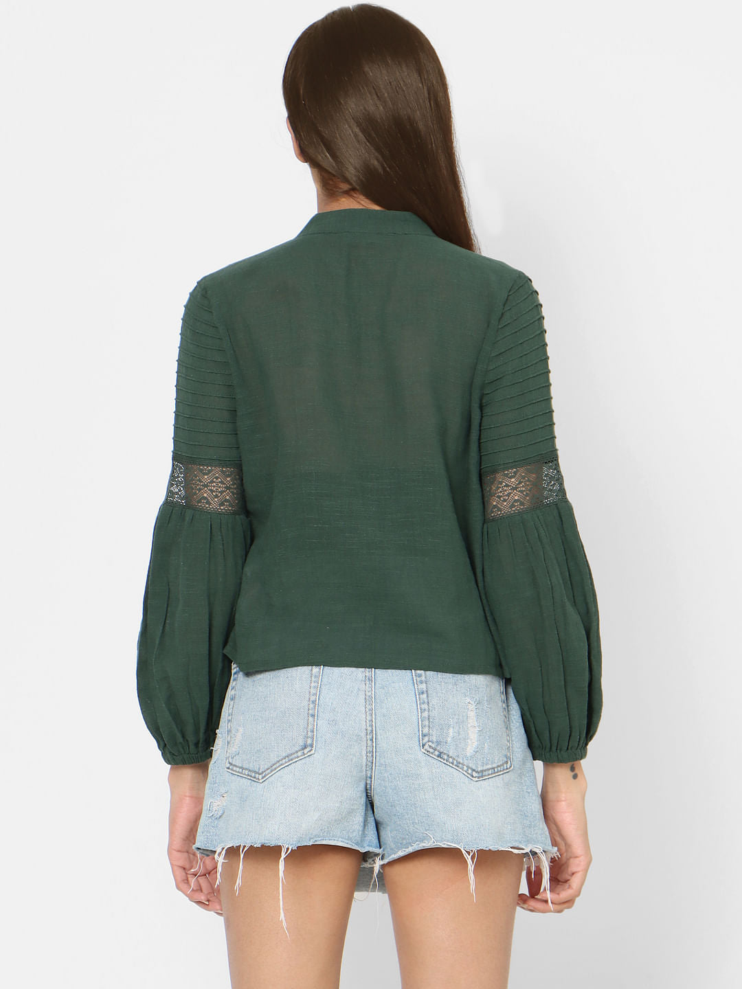 Green Lace Top