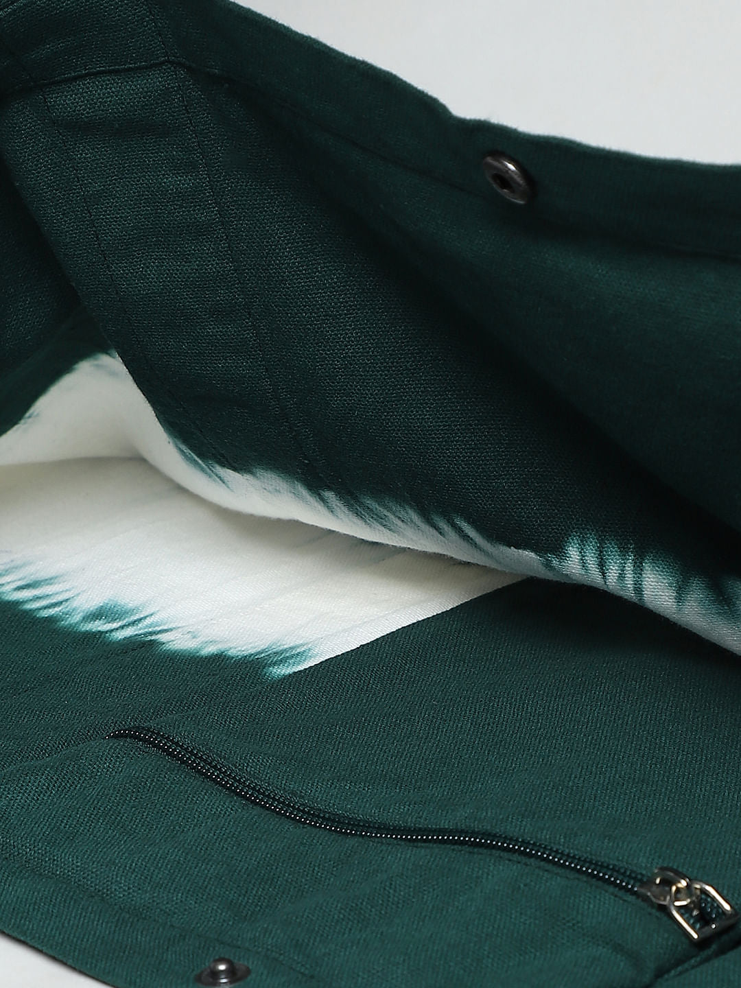 Green Tie Dye Shopper Tote Bag