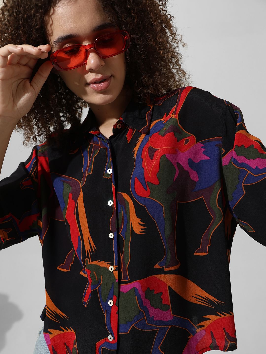 Black Printed Shirt