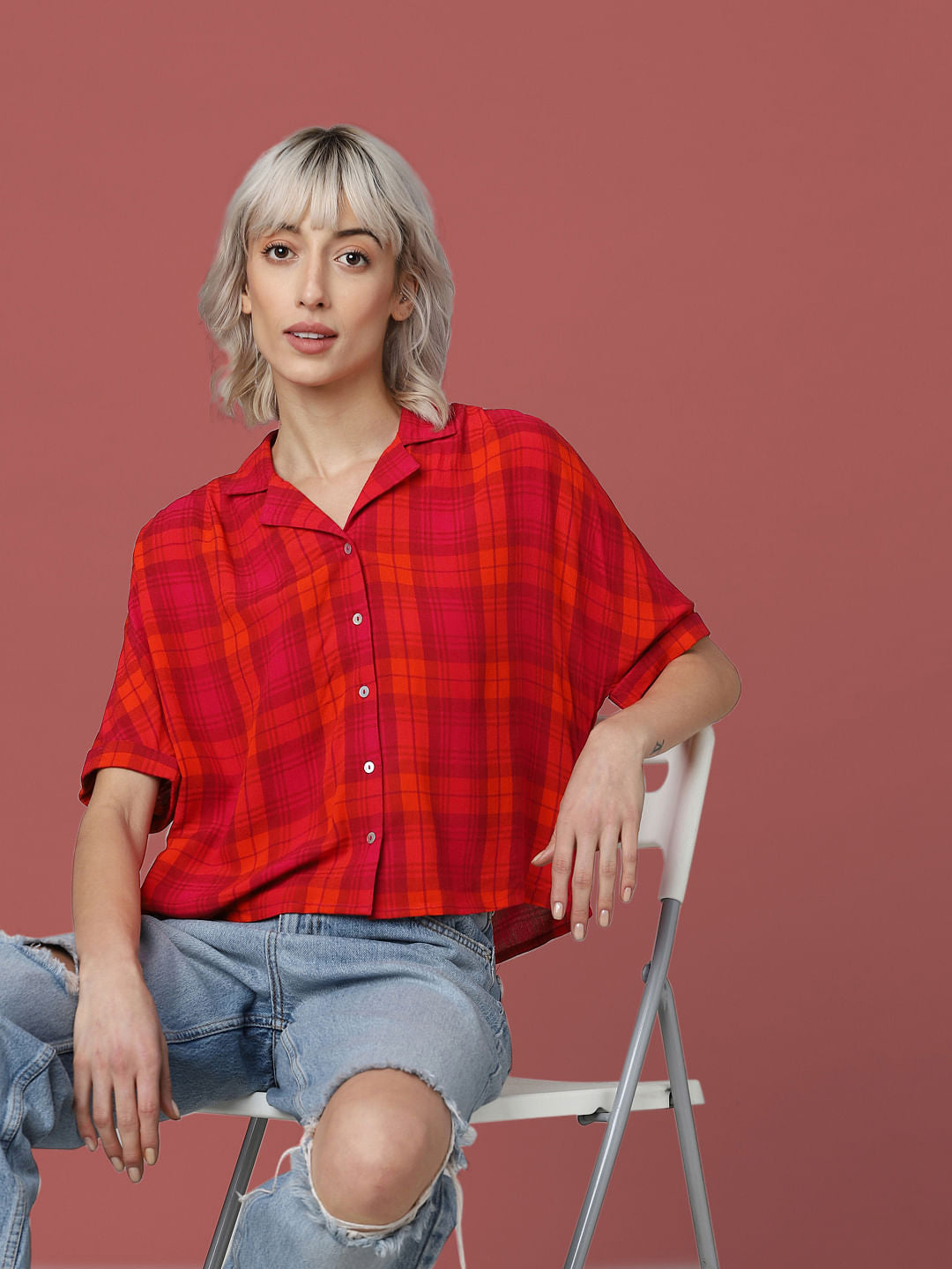 Red Check Resort Shirt