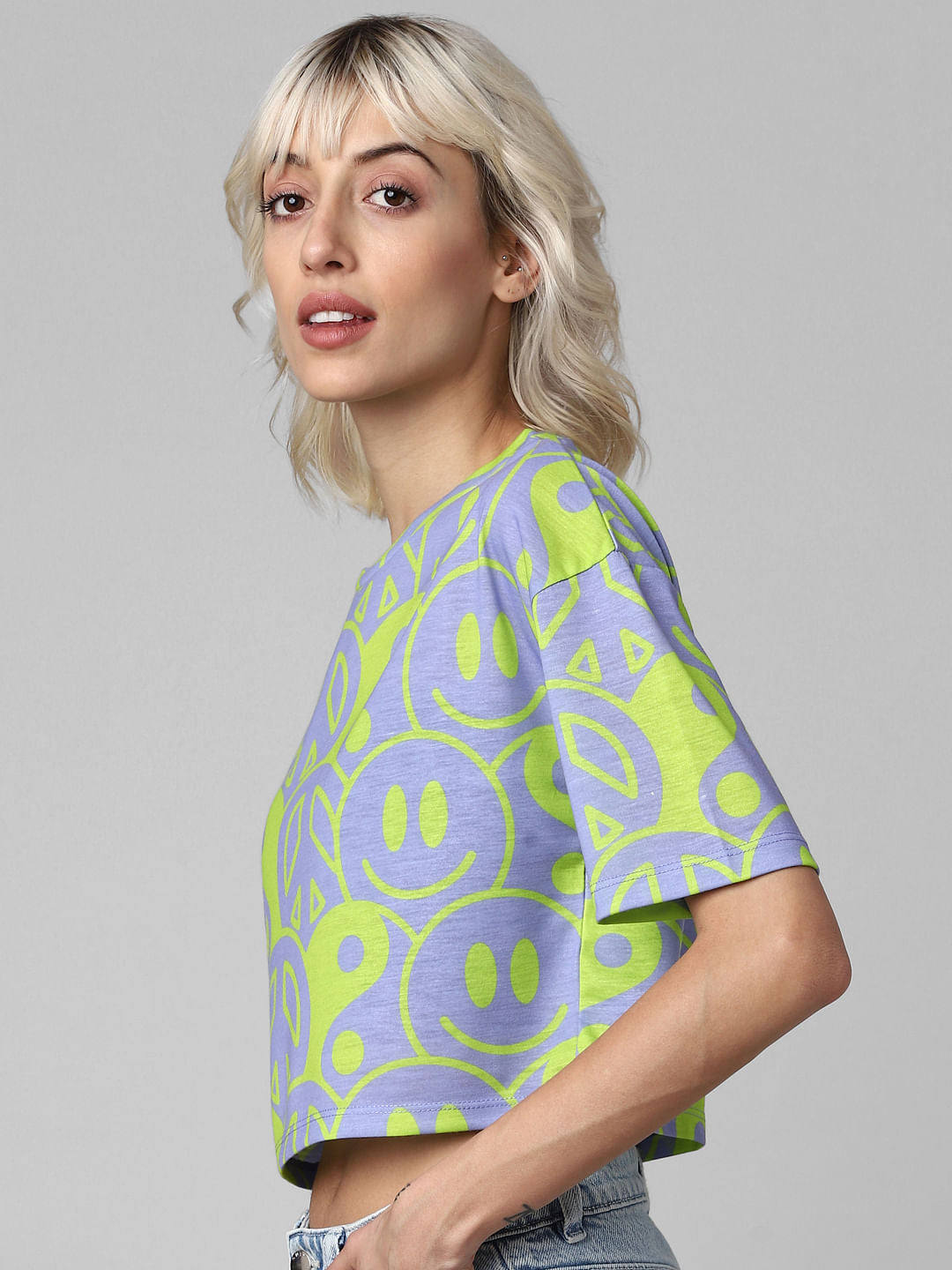 Light Purple Cropped T-Shirt