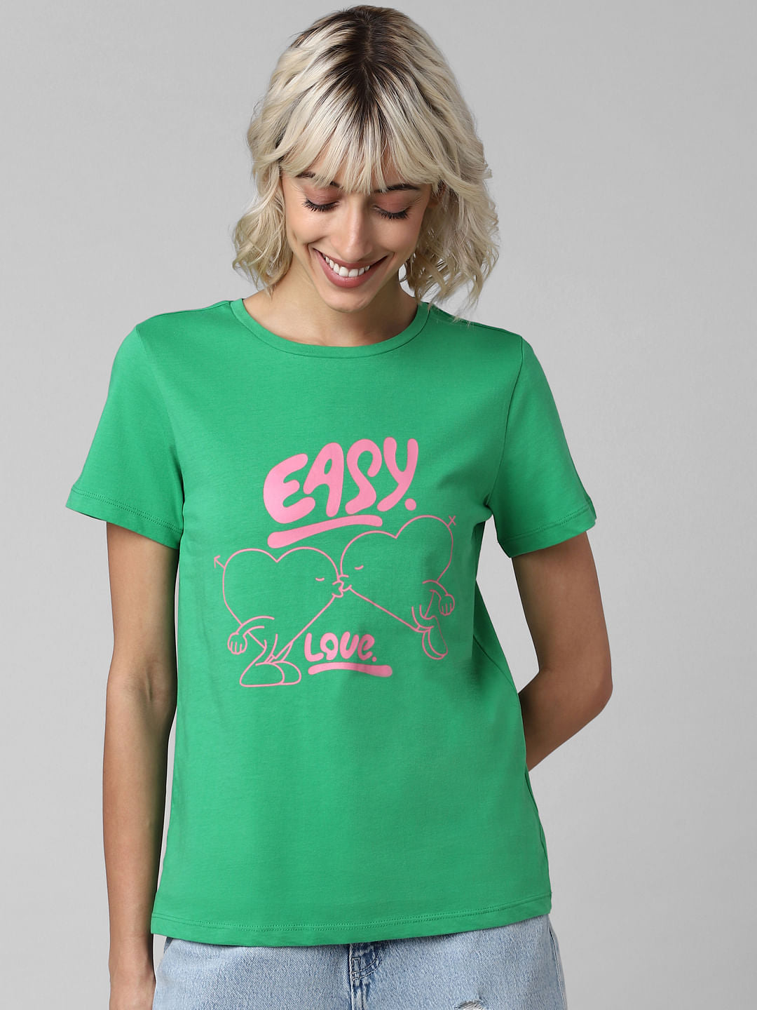 Green Graphic Print T-Shirt
