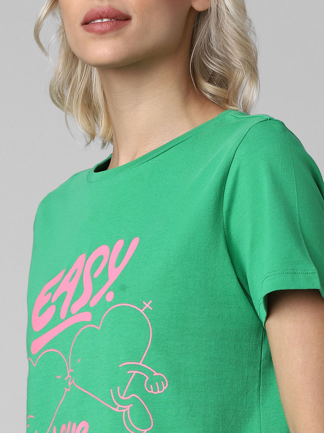 Green Graphic Print T-Shirt