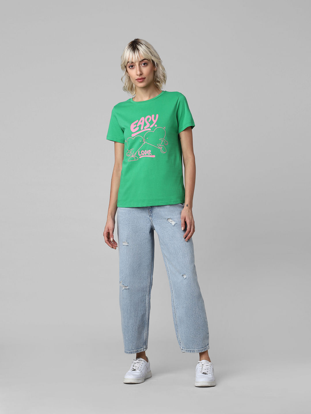 Green Graphic Print T-Shirt