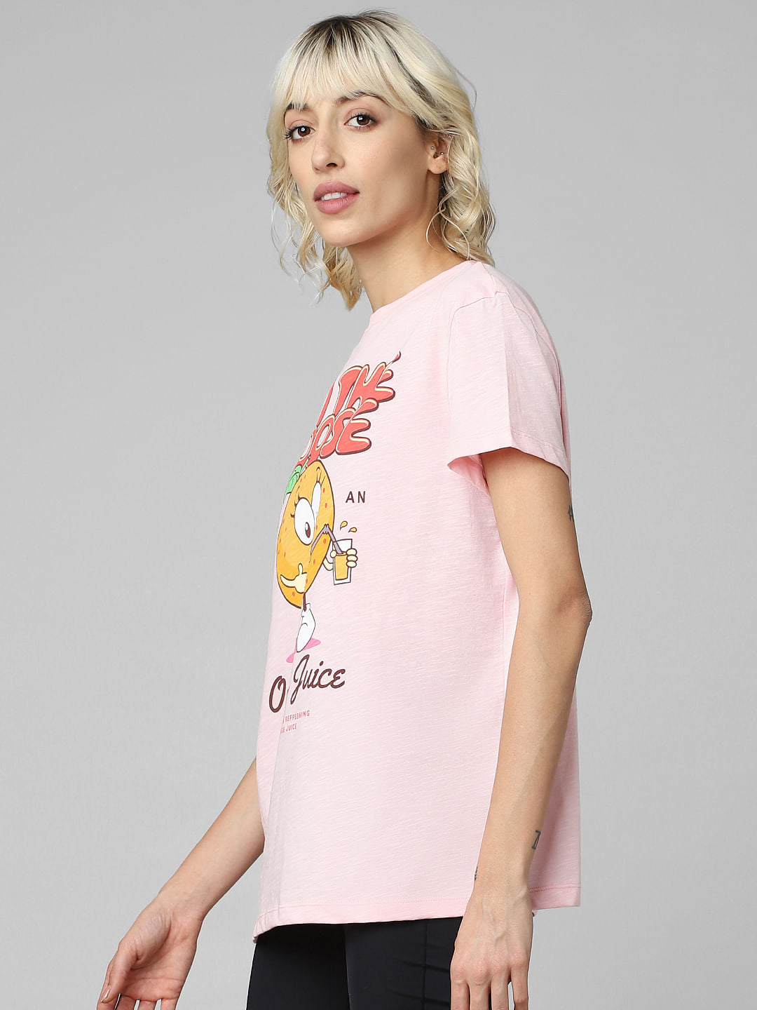 Pink Graphic Print T-Shirt