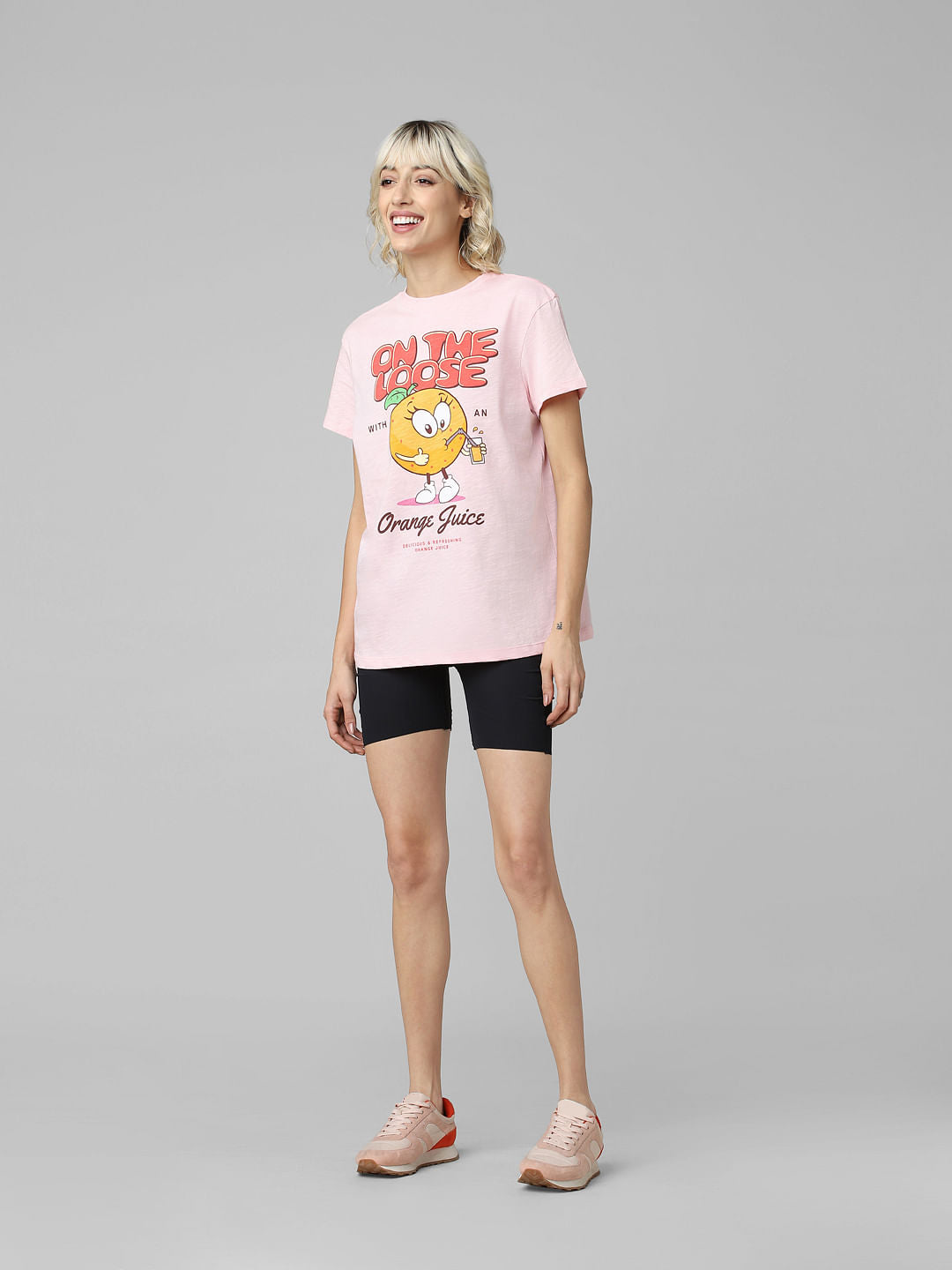 Pink Graphic Print T-Shirt