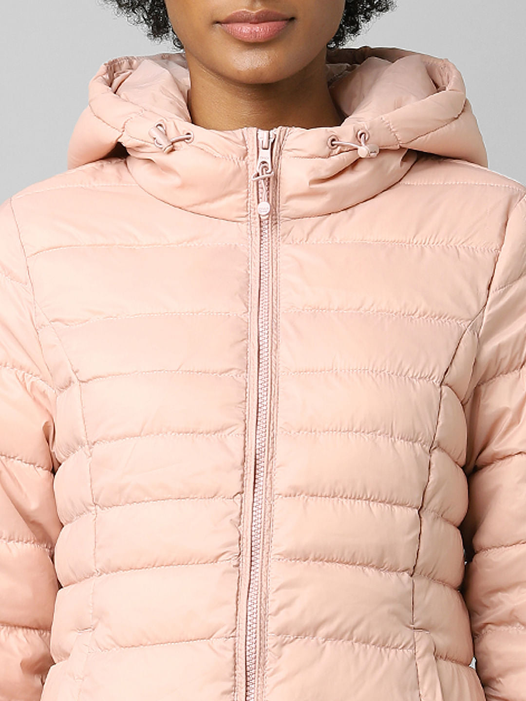 Pink Quilted Puffer Jacket