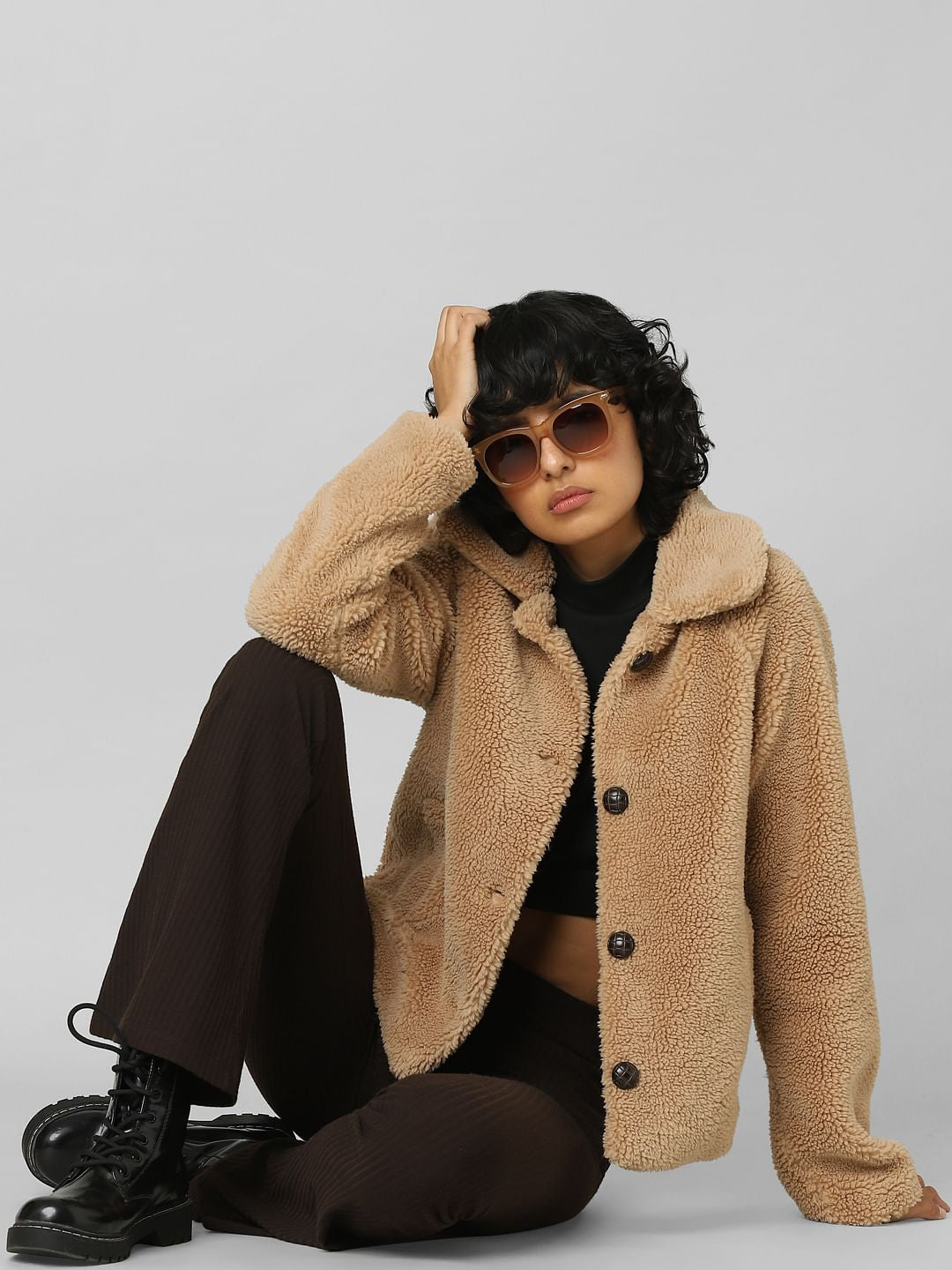 Light Brown Teddy Jacket