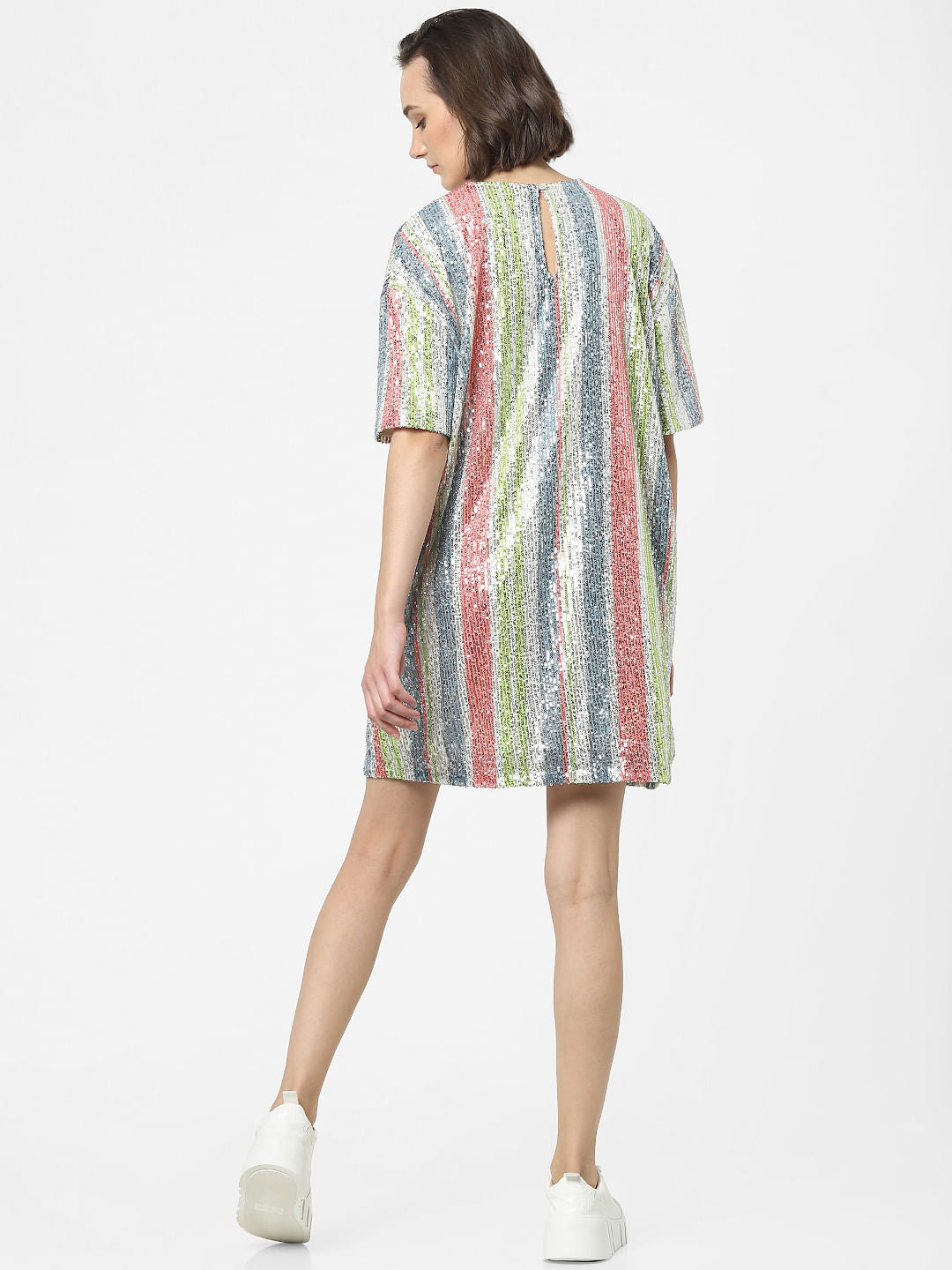 Multi-Coloured Sequin Shift Dress