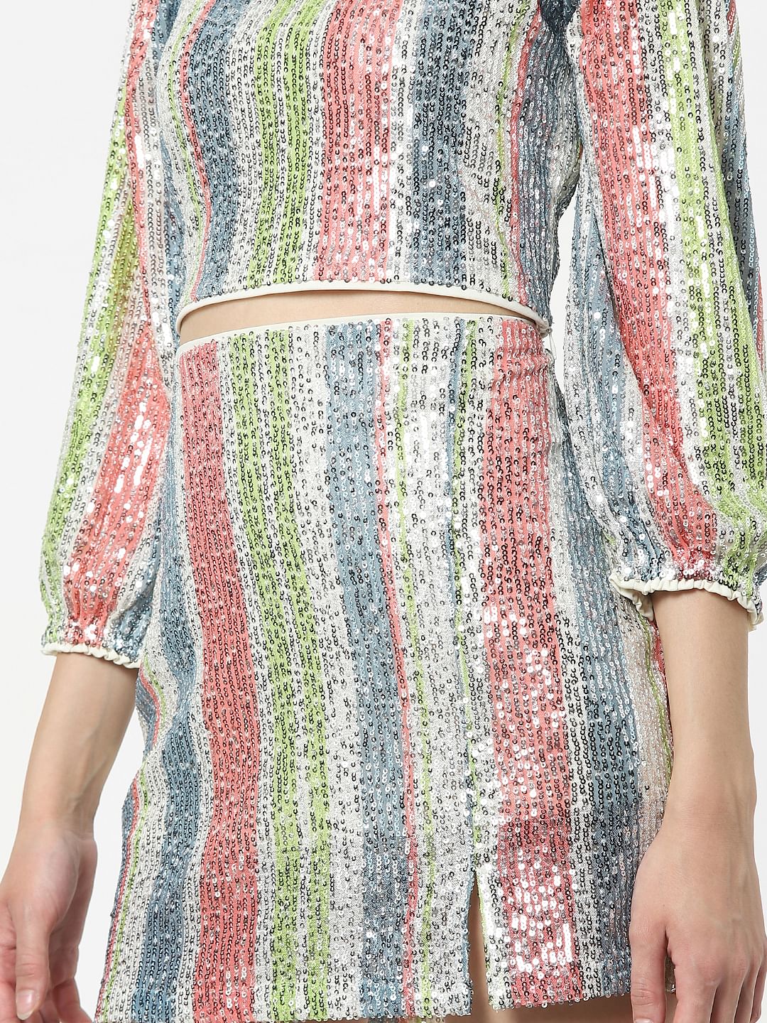 Multi-Coloured Sequin Skirt