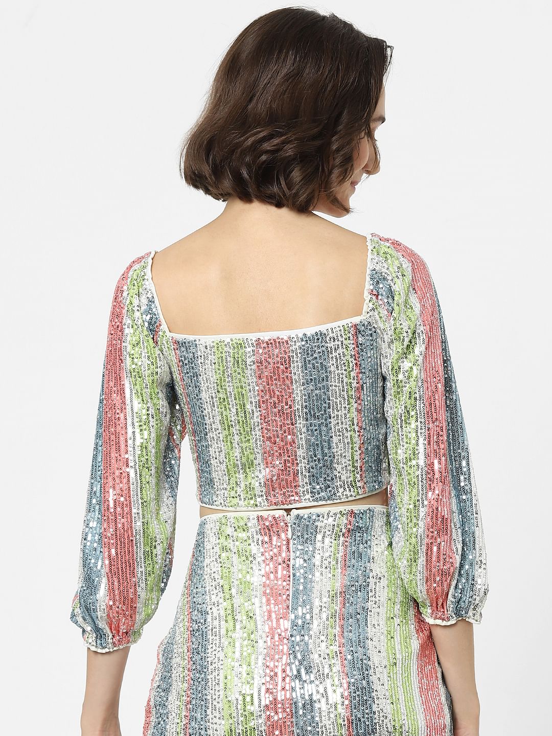 Multi-Coloured Sequin Top
