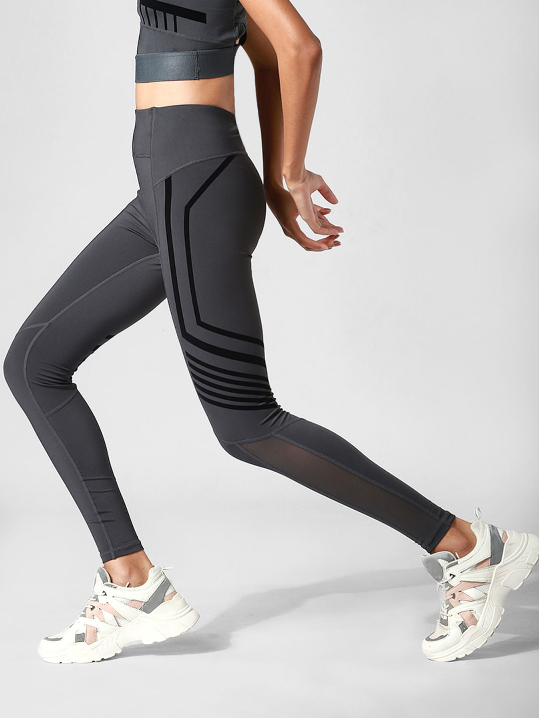 Black High Rise Co-Ord Training Tights