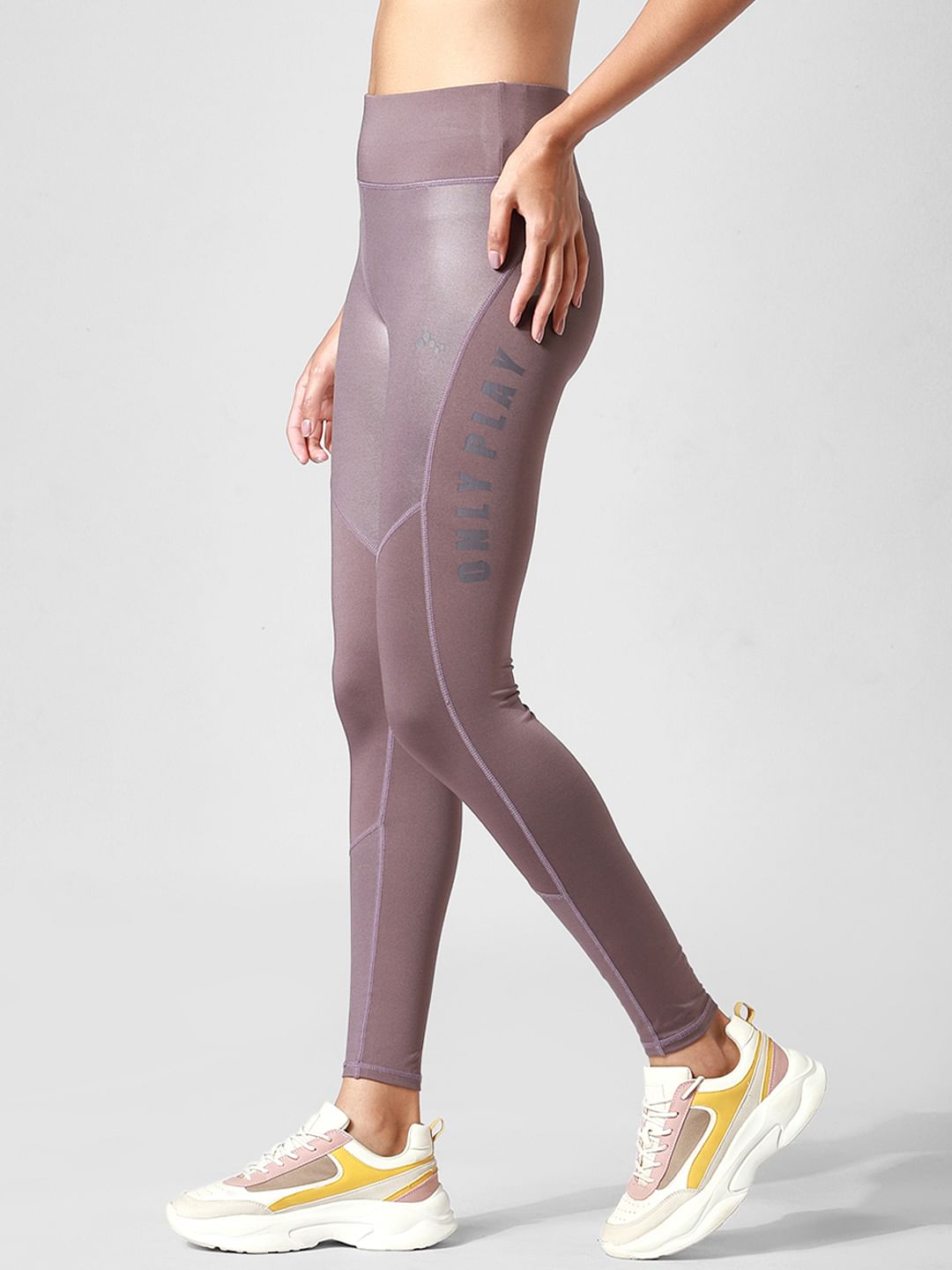 Brown High Rise Co-Ord Training Tights