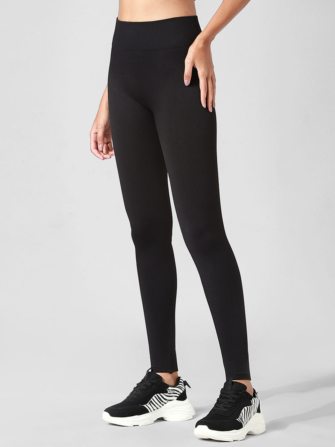 Black High Rise Co-Ord Training Tights