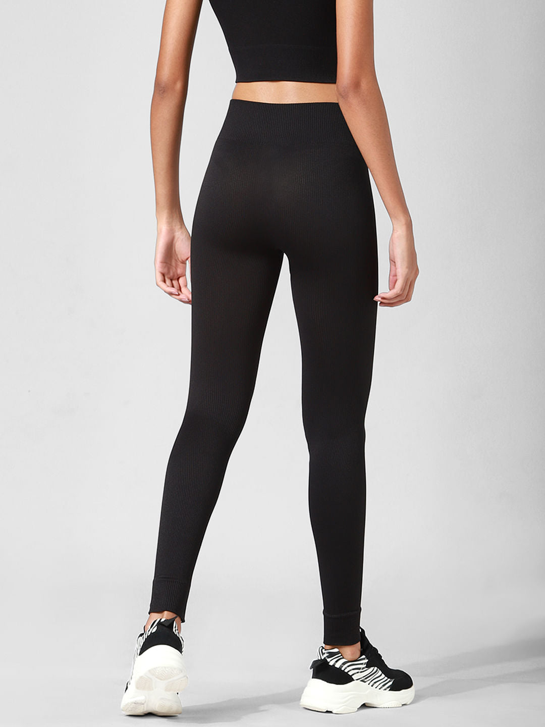 Black High Rise Co-Ord Training Tights