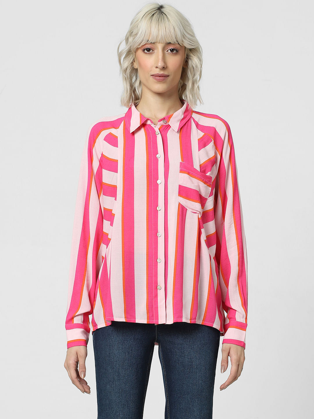 Pink Striped Shirt