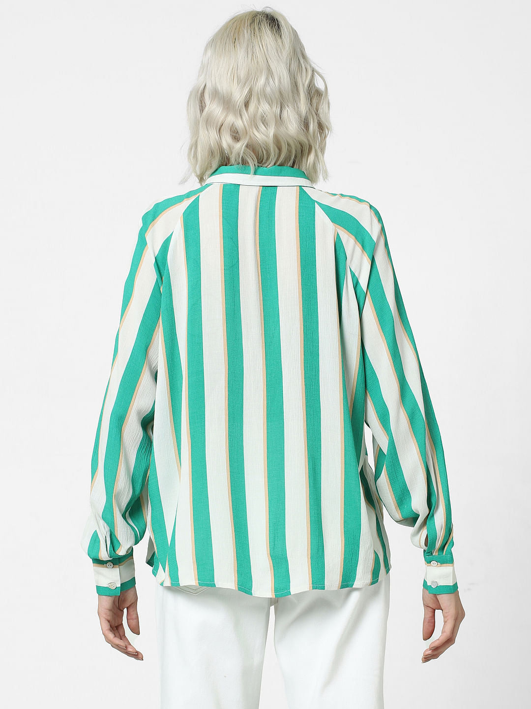 Green Striped Shirt