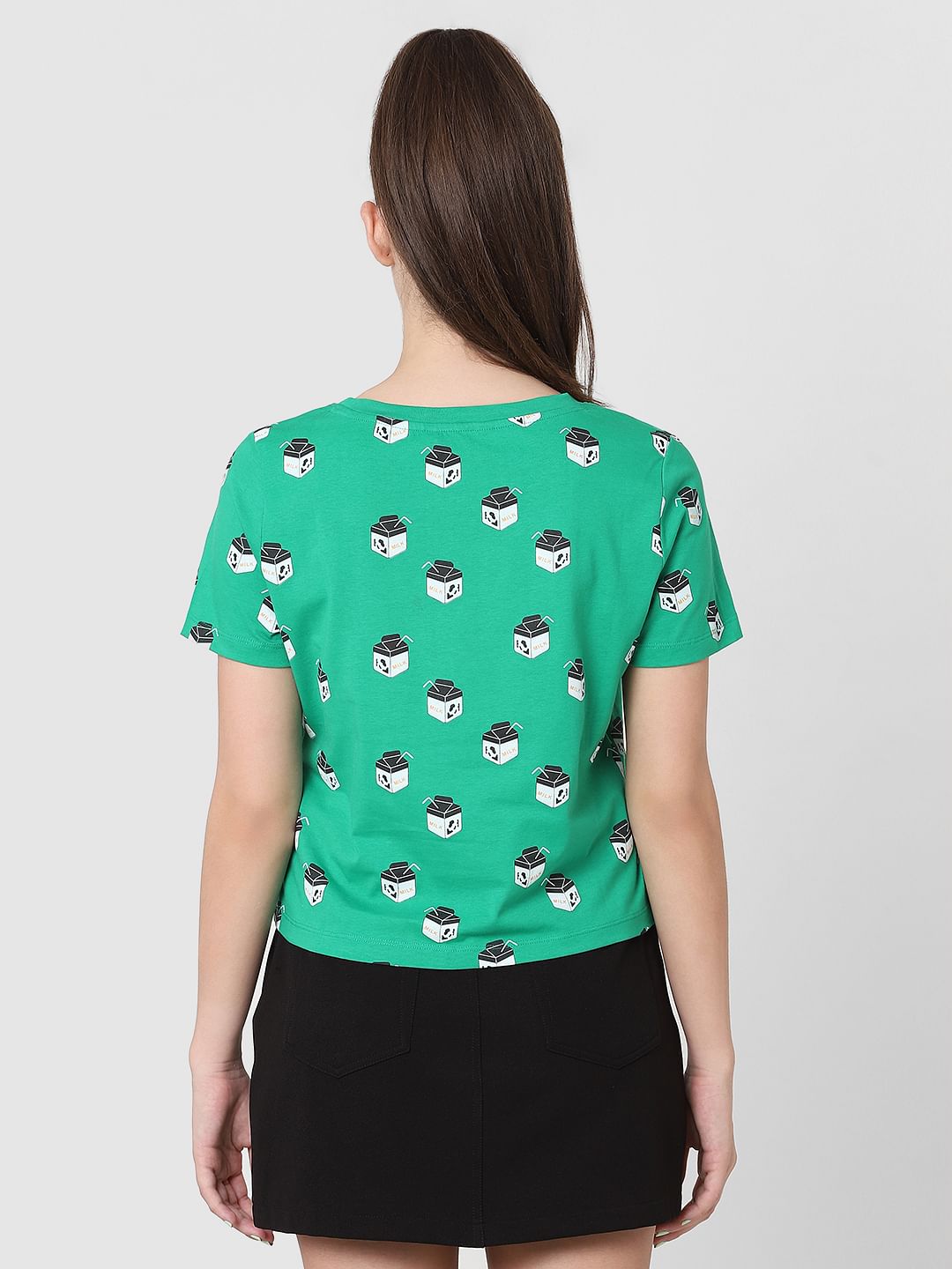 Green Graphic Print T-Shirt
