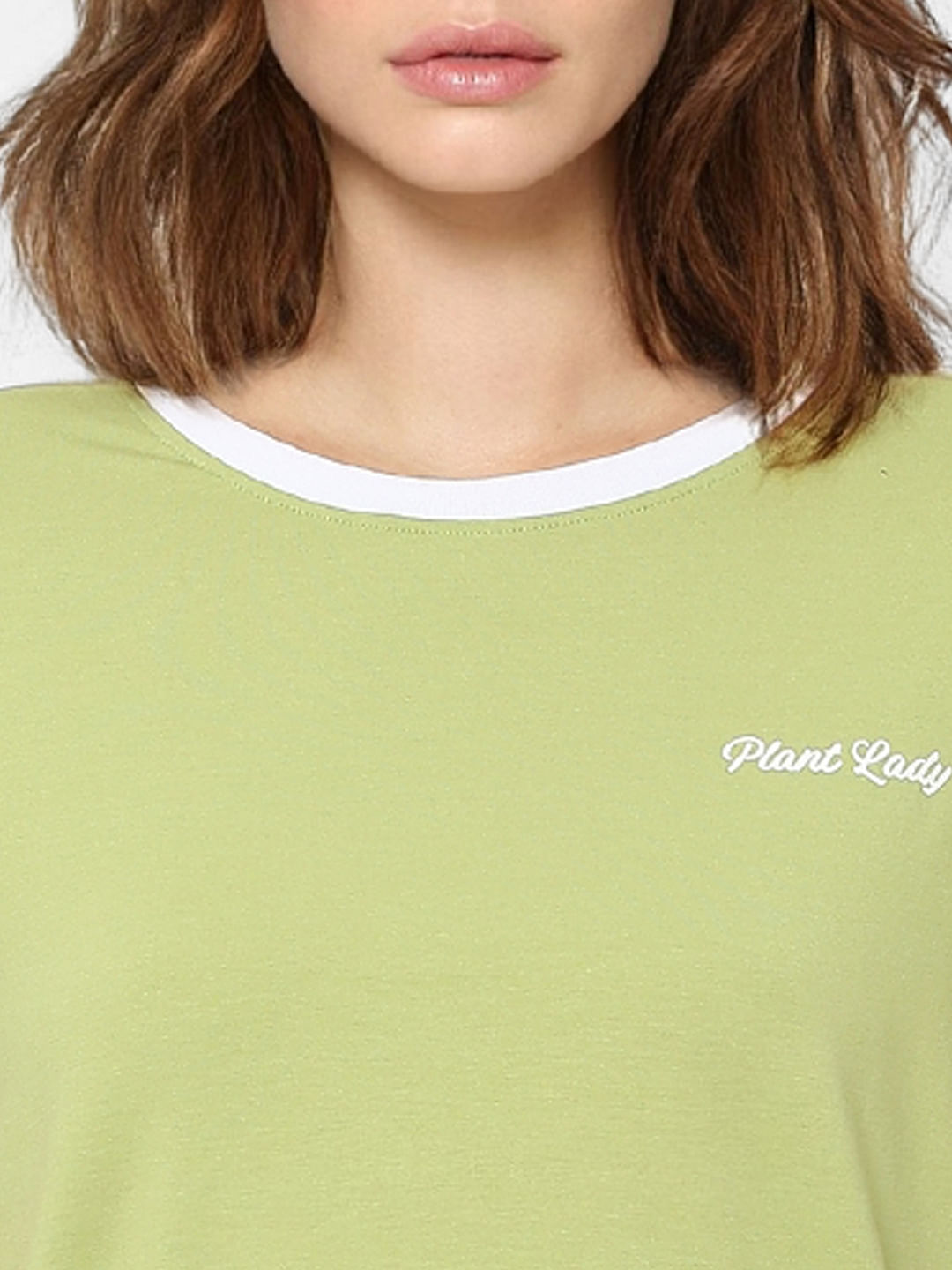 Green Contrast Tipping T-Shirt