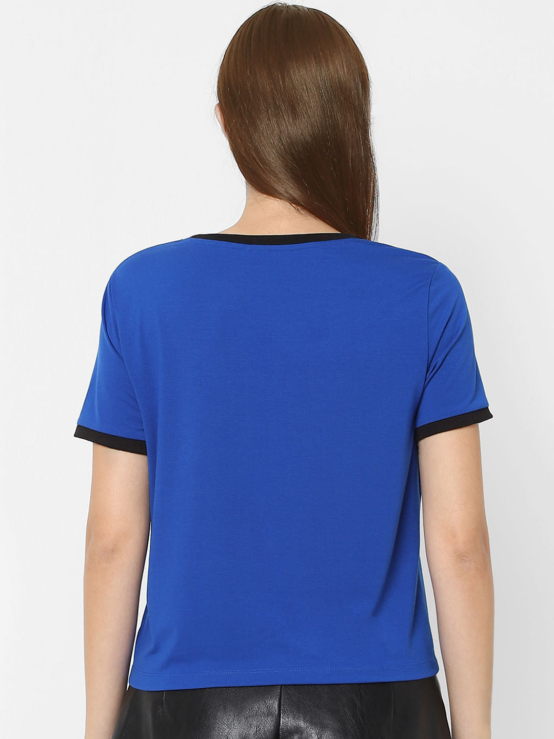 Blue Contrast Tipping T-Shirt