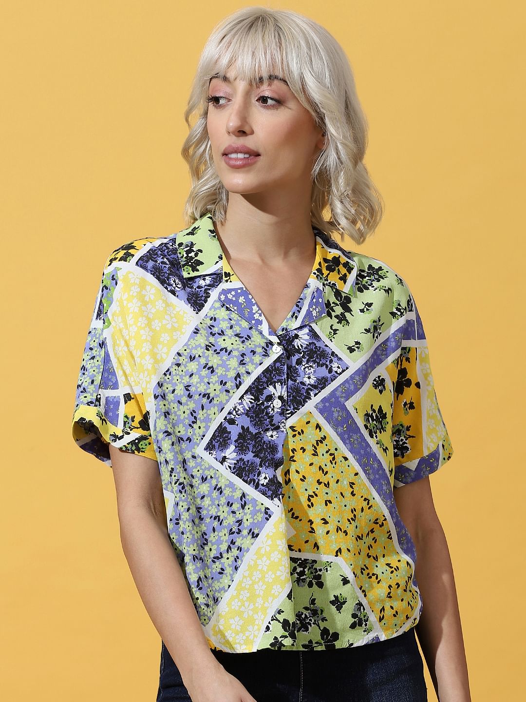 Yellow Floral Resort Shirt