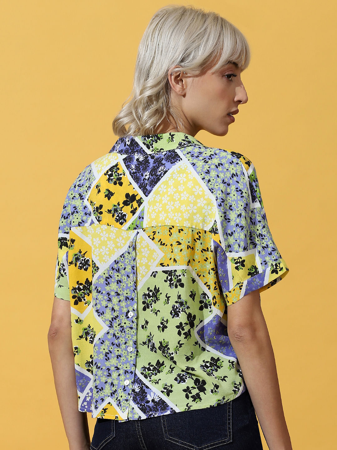 Yellow Floral Resort Shirt