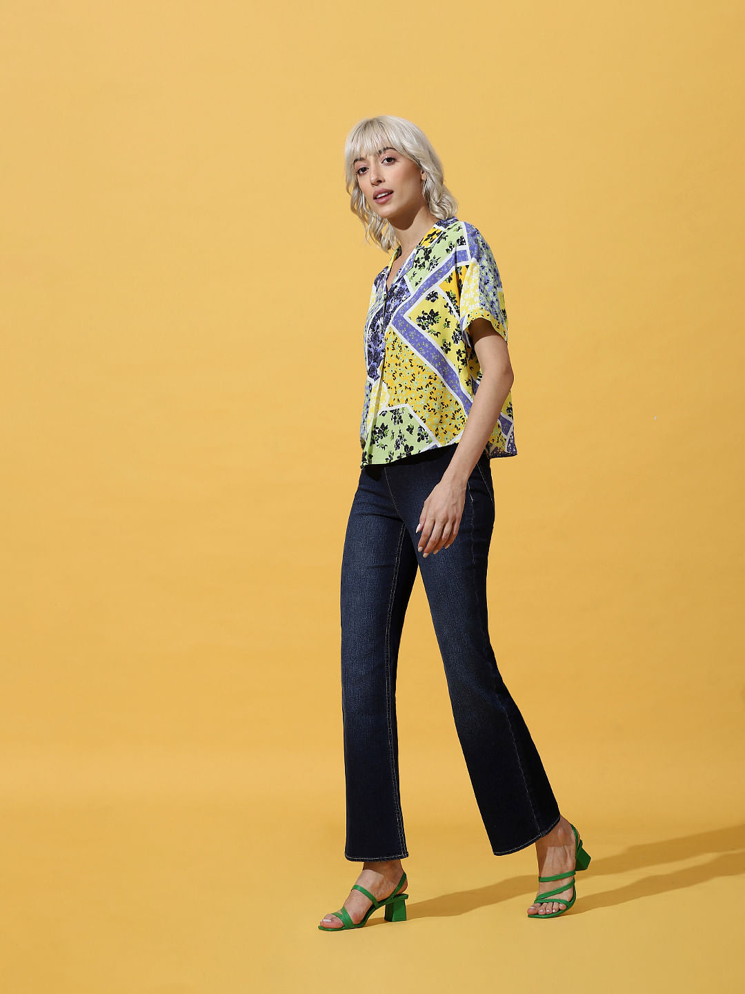 Yellow Floral Resort Shirt