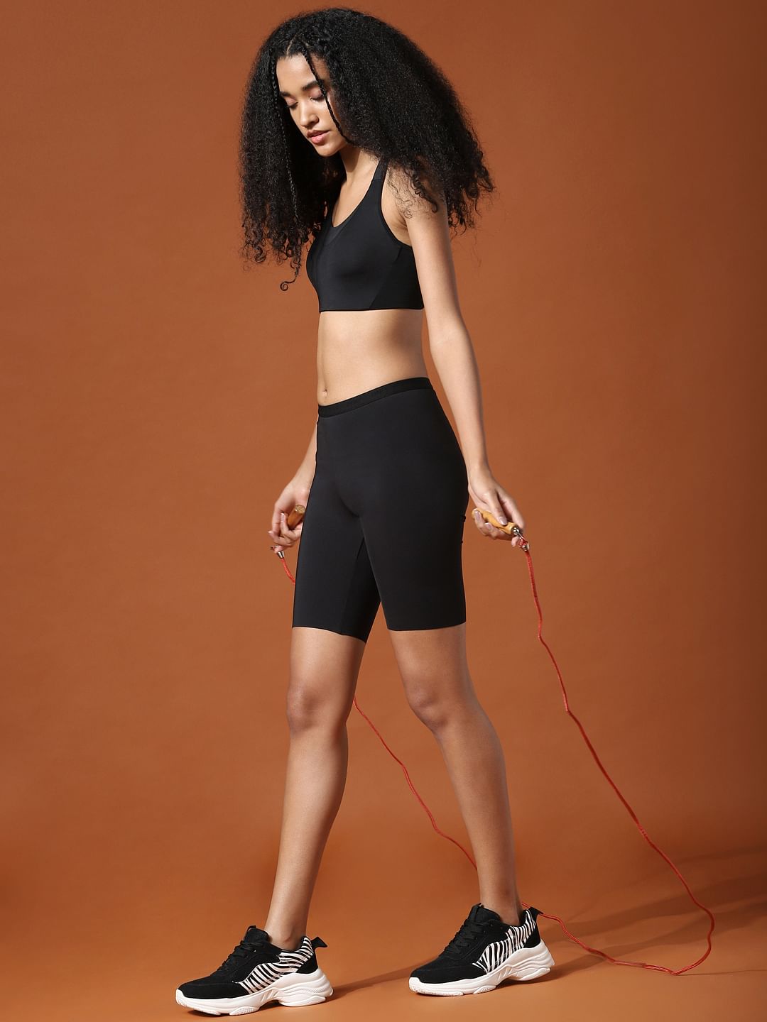 Play Black High Rise Training Shorts